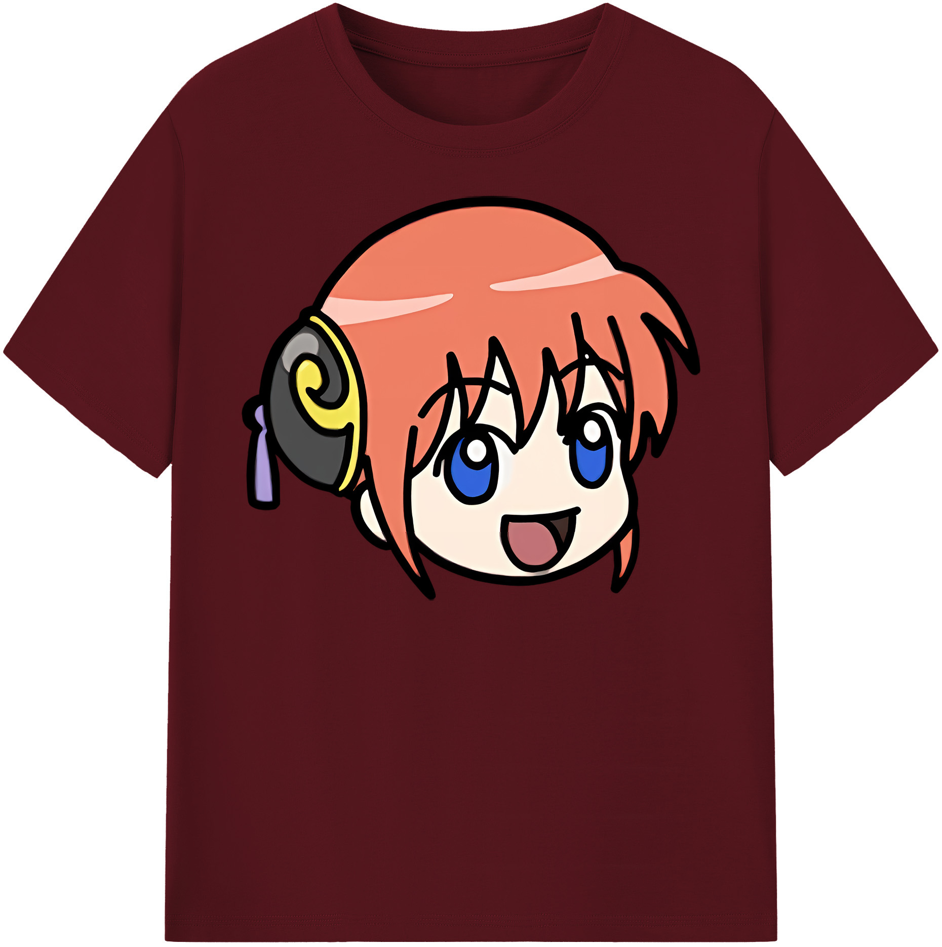 （画像用） ぎんたま 坂田銀時（さかたぎんとき） 神楽 志村新八（しむら しんぱち） GINTAMA Sakata Gintoki Kagura Shimura Shinpachi 綿100％半袖Tシャツ（フロントプリント）